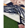Qualità superiore replica Scialle Hermès Cavalier en Formes Nero/Bianco 140