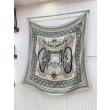 Qualità superiore replica Scialle Hermès Tourterelle Phaeton's Wheels Bandana 140