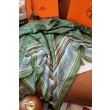 Qualità superiore replica Scialle Hermès Verde Nautical Tattoos Bandana 140