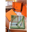 Qualità superiore replica Scialle Hermès Verde Nautical Tattoos Bandana 140