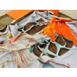 Scialle Hermes Beige Projets Carres 140