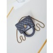 23K Kelly Mini shopping Borse Replica Alta Qualità AS4416 Grigio scuro