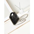 31 Mini Shopping Borsa Pochette con catena lucida AS3656 Nera