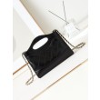 31 Mini Shopping Borsa Pochette con catena lucida AS3656 Nera
