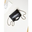 31 Mini Shopping Borsa Pochette con catena lucida AS3656 Nera