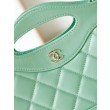 31 Mini Shopping Borse Firmate Replica Pochette con catena lucida AS3656 Verde chiaro