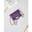 31 Mini Shopping Borsa Pochette con catena lucida AS3656 Viola