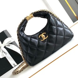 Replica Perfette Borsa hobo con catena nera AS4966 imitazioni
