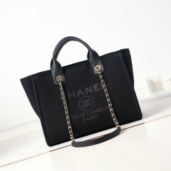 Deauville Small Shopping Tote Bag AS3257 Nero Replica qualità specchio Replica Perfette Deauville Small Shopping Tote Bag AS3257 Nero imitazioni