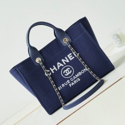 Borsa Deauville piccola shopping tote AS3257 Blu Replica qualità specchio Replica Perfette Borsa Deauville piccola shopping tote AS3257 Blu imitazioni