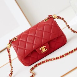 Replica Perfette Borsa Mini Flap AS4947 rossa imitazioni