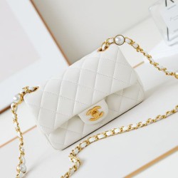Replica Perfette Qualità superiore replica Mini Flap AS4947 bianca imitazioni
