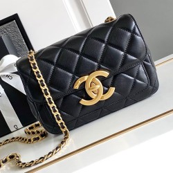Replica Perfette Mini Flap Bag Nero AS5026 imitazioni