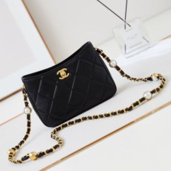 Borsa Mini a tracolla AS4948 nera Replica qualità specchio Replica Perfette Borsa Mini a tracolla AS4948 nera imitazioni
