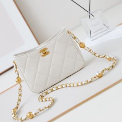 Borsa Mini a tracolla AS4948 bianca Replica qualità specchio Replica Perfette Borsa Mini a tracolla AS4948 bianca imitazioni