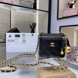 Borsa Mini Vanity Case AP1147 nera Replica qualità specchio Replica Perfette Borsa Mini Vanity Case AP1147 nera imitazioni