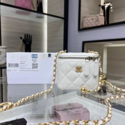 Replica Perfette  Perfetta Mini Vanity Case AP1147 bianca imitazioni