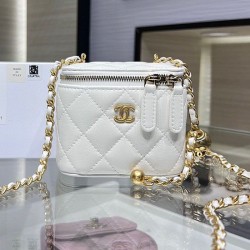 Replica Perfette  Perfetta Mini Vanity Case AP1147 bianca imitazioni