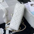 AS1787 Mini Flap Borsa Bianco