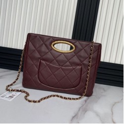 24B Clutch con catena Vanity AS5038/AS5036 Borgogna Replica qualità specchio Replica Perfette 24B Clutch con catena Vanity AS5038/AS5036 Borgogna imitazioni