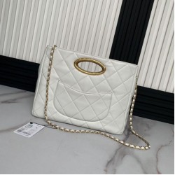 Replica Perfette Imitazione 24B Clutch con catena Vanity AS5038/AS5036 Beige imitazioni