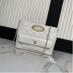 Replica Perfette Imitazione 24B Clutch con catena Vanity AS5038/AS5036 Beige imitazioni