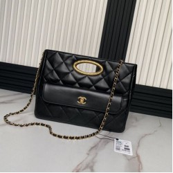 Replica Perfette Dettagli perfetti 24B Clutch con catena Vanity AS5038/AS5036 Nero imitazioni