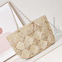 Replica Perfette Maxi Shopping Raffia Coco Beach Borse  AS4576 Beige imitazioni