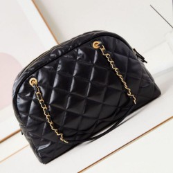 Imitazione 24A Maxi Bowling Borsa Washed Denim AS4812 Nero Replica qualità specchio Replica Perfette Imitazione 24A Maxi Bowling Borsa Washed Denim AS4812 Nero imitazioni