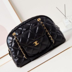 Replica Perfette Imitazione 24A Maxi Bowling Borsa Washed Denim AS4812 Nero imitazioni