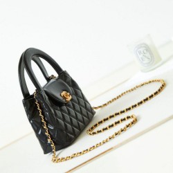 23K Kelly Mini shopping Borsa AS4416 Nero Replica qualità specchio Replica Perfette 23K Kelly Mini shopping Borsa AS4416 Nero imitazioni