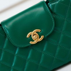 23K Kelly Mini shopping Borse Replica Alta Qualità AS4416 Verde qualità specchio Replica Perfette 23K Kelly Mini shopping Borse Alta Qualità AS4416 Verde imitazioni