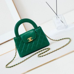 Replica Perfette 23K Kelly Mini shopping Borse  Alta Qualità AS4416 Verde imitazioni