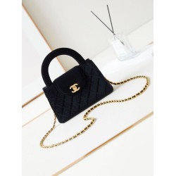23K Kelly Mini shopping Borsa AS4416 Lana Nero