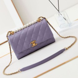 Replica Perfette Flap Chain Borse Imitazioni AS4997 Viola imitazioni