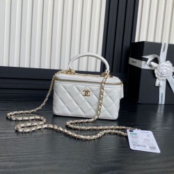 Replica Perfette Mini Vanity Case con catena AP1472 Bianco imitazioni
