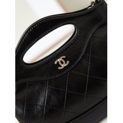 31 Mini Shopping Borsa Pochette con catena lucida AS3656 Nera 31 Mini Shopping Borsa Pochette con catena lucida AS3656 Nera