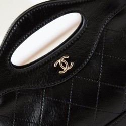 31 Mini Shopping Borsa Pochette con catena lucida AS3656 Nera Replica qualità specchio Replica Perfette 31 Mini Shopping Borsa Pochette con catena lucida AS3656 Nera imitazioni