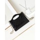 31 Mini Shopping Borsa Pochette con catena lucida AS3656 Nera Replica qualità specchio Replica Perfette 31 Mini Shopping Borsa Pochette con catena lucida AS3656 Nera imitazioni
