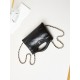 31 Mini Shopping Borsa Pochette con catena lucida AS3656 Nera Replica qualità specchio Replica Perfette 31 Mini Shopping Borsa Pochette con catena lucida AS3656 Nera imitazioni