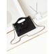 31 Mini Shopping Borsa Pochette con catena lucida AS3656 Nera Replica qualità specchio Replica Perfette 31 Mini Shopping Borsa Pochette con catena lucida AS3656 Nera imitazioni