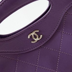 31 Mini Shopping Borsa Pochette con catena lucida AS3656 Viola Replica qualità specchio Replica Perfette 31 Mini Shopping Borsa Pochette con catena lucida AS3656 Viola imitazioni