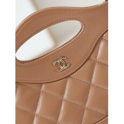 Dettagli perfetti 31 Mini Shopping Borse Firmate Replica Pochette con catena lucida AS3656 Beige Dettagli perfetti 31 Mini Shopping Borse Firmate Replica Pochette con catena lucida AS3656 Beige