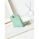 31 Mini Shopping Borse Firmate Replica Pochette con catena lucida AS3656 Verde chiaro qualità specchio Replica Perfette 31 Mini Shopping Borse Firmate Pochette con catena lucida AS3656 Verde chiaro imitazioni
