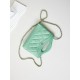 31 Mini Shopping Borse Firmate Replica Pochette con catena lucida AS3656 Verde chiaro qualità specchio Replica Perfette 31 Mini Shopping Borse Firmate Pochette con catena lucida AS3656 Verde chiaro imitazioni