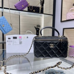 Replica Perfette Imitazioni borse griffate a catena 24K Vanity AP2199 Nera imitazioni