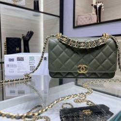 Replica Perfette Borsa a tracolla con catena AP3019 Bianco imitazioni