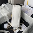 Borsa 24A con catena di lettere di perle AS5011 Bianca