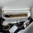 Borsa 24A con catena di lettere di perle AS5011 Bianca