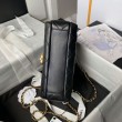 Borse Firmate Replica 24A con catena di lettere di perle AS5011 Nera